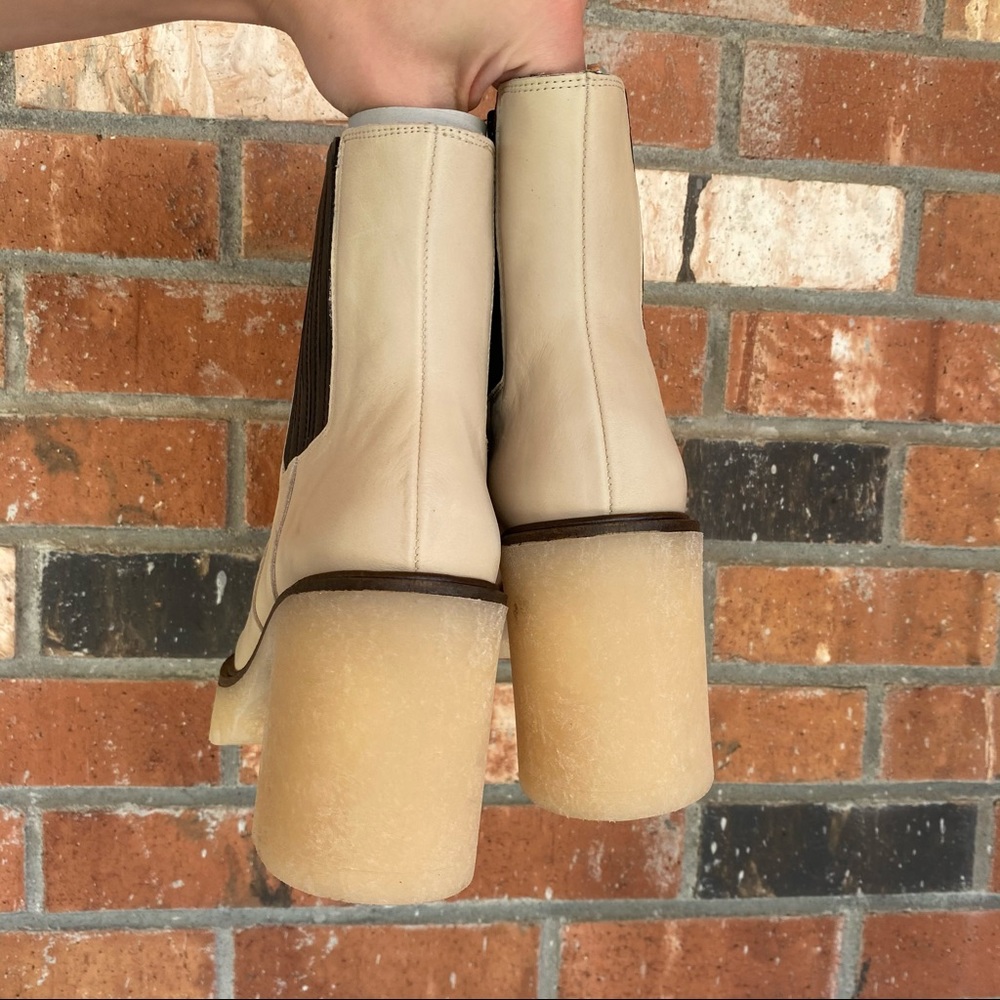 NEW ✨ Free People James Chelsea Boots Bone Ivory - Picture 7 of 7
